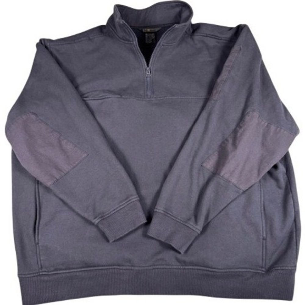5.11 Tactical Sweatshirt Mens 3XL Gray Quarter Zip Fleece‎ Pullover Reinforced